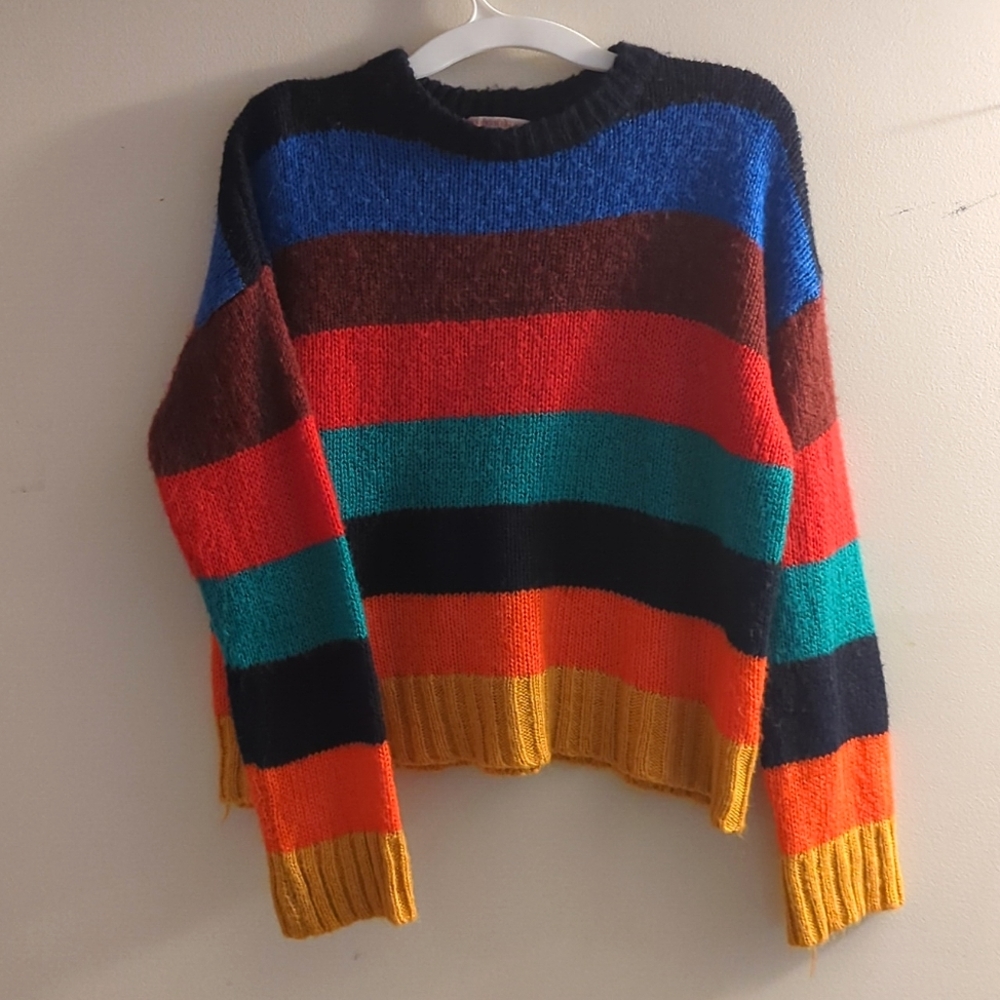 Urban outfitters- multicolor stripped knit sweater
